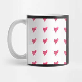 Pink Heart Pattern Mug